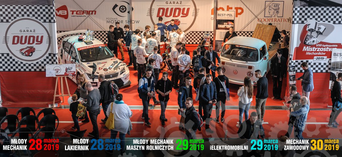 „Garaż Dudy” był jedną z atrakcji VIII Ogólnopolskich Mistrzostw Mechaników podczas Poznań Motor Show 2019
